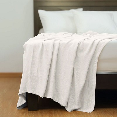 Martex Atelier Luxe Throw King 108x90 Cotton Blend White 2 Per Case Price Per Each 