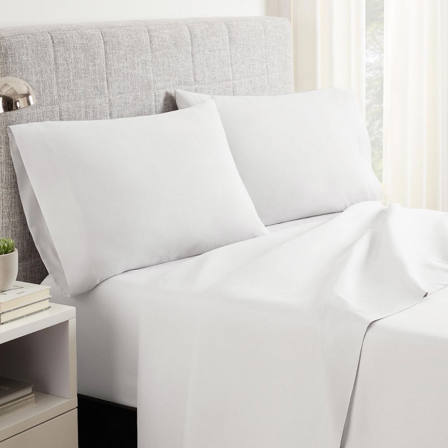 Martex Ultra Touch Suites Flat Sheet King 116x108 100% Brushed Microfiber White 2 Dz Per Case Price Per Dz 