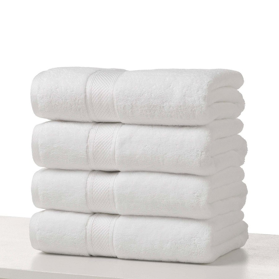 Martex Grand Patrician Suites Dobby Border Bath Towels 30x56 100% Combed Ring Spun Cotton 3-Ply Yarn White 18Lb/Dz 1 Dz Per Case Price Per Dz 