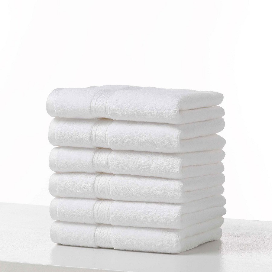 Martex Grand Patrician Suites Dobby Border Hand Towels 16x28 100% Combed Ring Spun Cotton 3-Ply Yarn White 5.5Lb/Dz 2 Dz Per Case Price Per Dz 