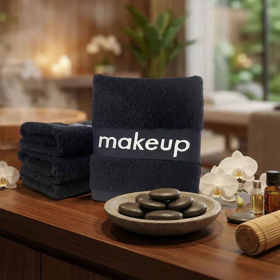 Martex Makeup Removing Towels 13x13 100% Ring Spun Cotton Loops Black 1.5Lb/Dz 4 Dz Per Case Price Per Dz 