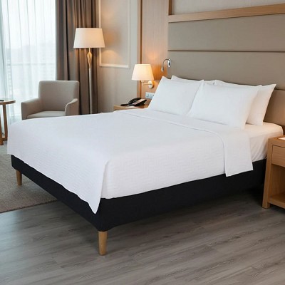 Martex Ultra Touch Suites Herringbone Coverlet Full/Queen 92x96 White 6 Per Case Price Per Each 